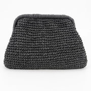 Diane Woven Raffia Clutch Bag