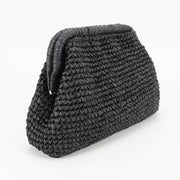Diane Woven Raffia Clutch Bag