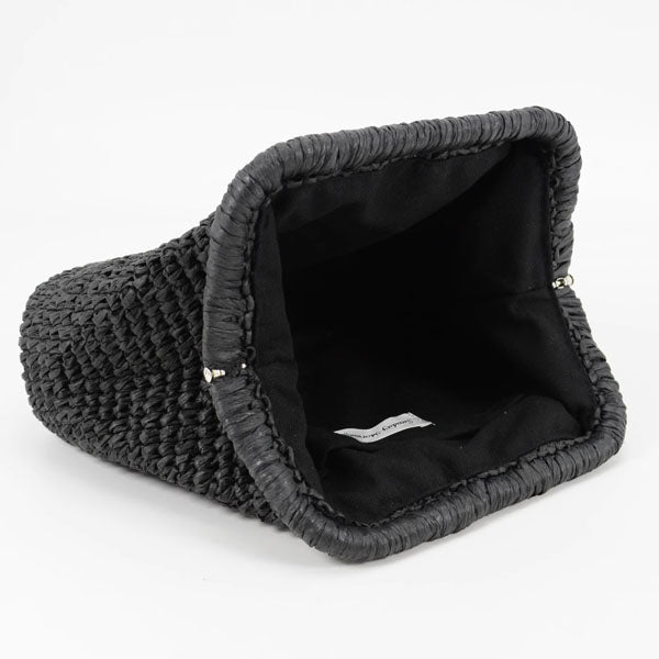 Diane Woven Raffia Clutch Bag