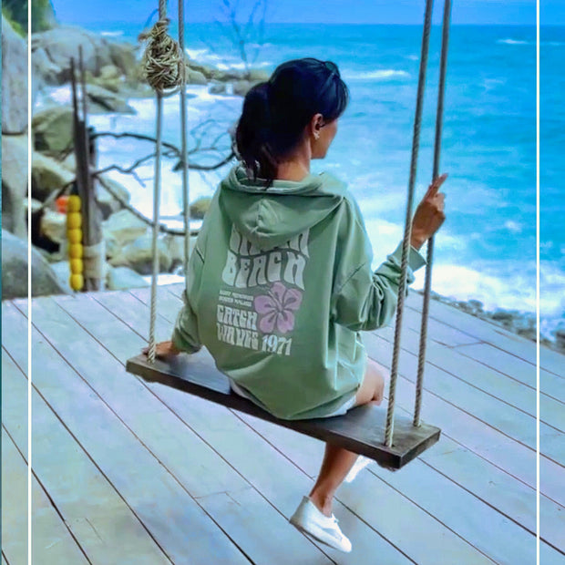Laura Green Siesta Beach Floral Hoodie