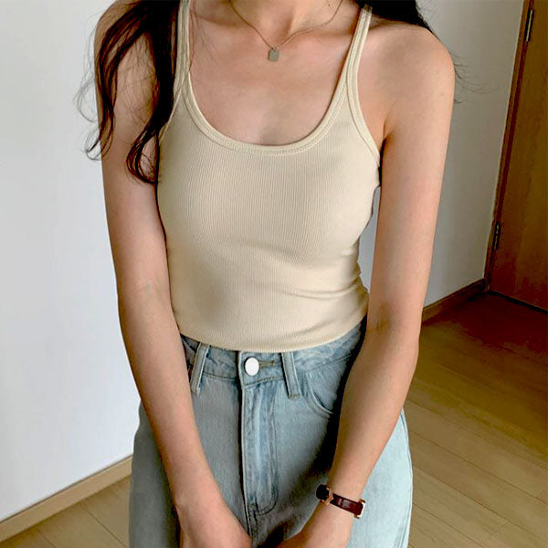 Irina Everyday Basic Ribbed Tank Top