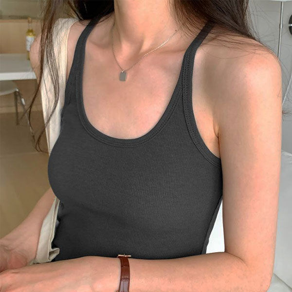 Irina Everyday Basic Ribbed Tank Top