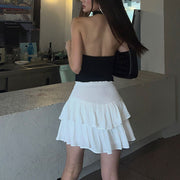 Kelly Tiered Ruffled Mini Skirt