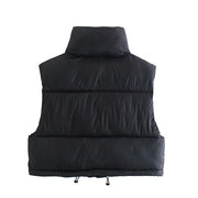 Kacy Sleeveless Puffer Crop Vest