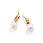 Nikea Chain Pearl Earrings