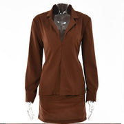 Bella Long Sleeve Shirt & Skirt Set
