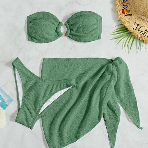 Tami Bandeau Style 3 Pc Bikini Set