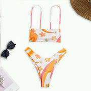 Kyla Bandeau Style Floral Bikini Set