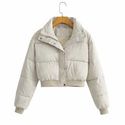 Karris Quilted Cropped Puffer Jacket