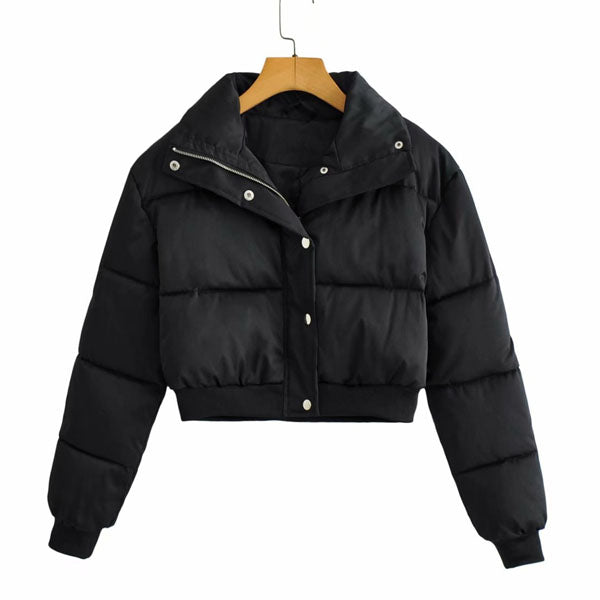 Karris Quilted Cropped Puffer Jacket