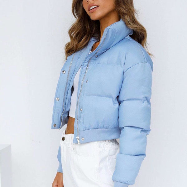 Karris Quilted Cropped Puffer Jacket