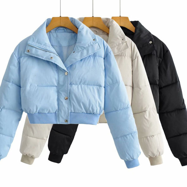 Karris Quilted Cropped Puffer Jacket