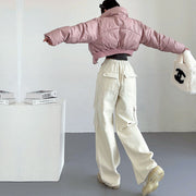 Danni Mid Rise Straight Leg Cargo Pants