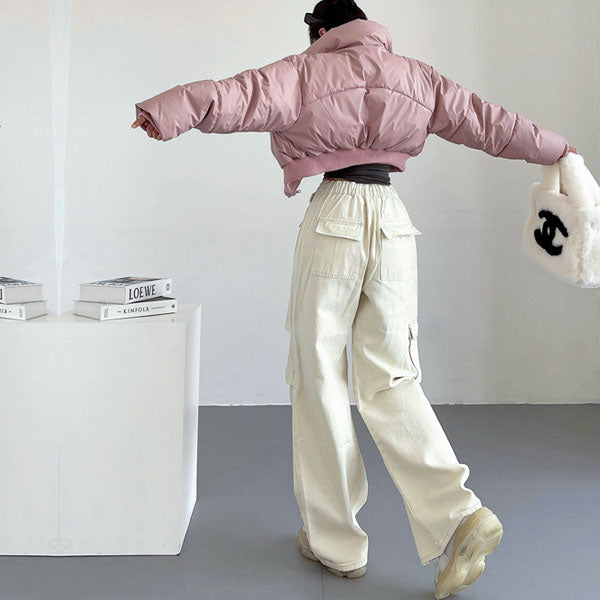 Danni Mid Rise Straight Leg Cargo Pants