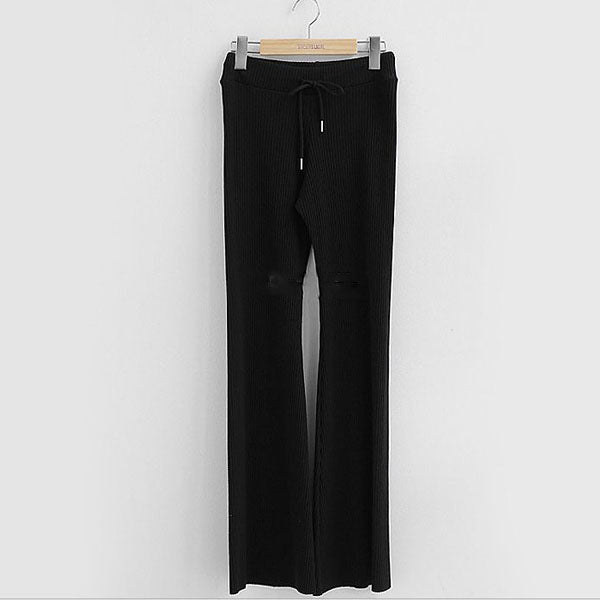 Hollie Ribbed Knit Wide Leg Pants