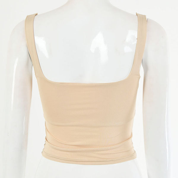 Alisha Ruched Front Crop Top