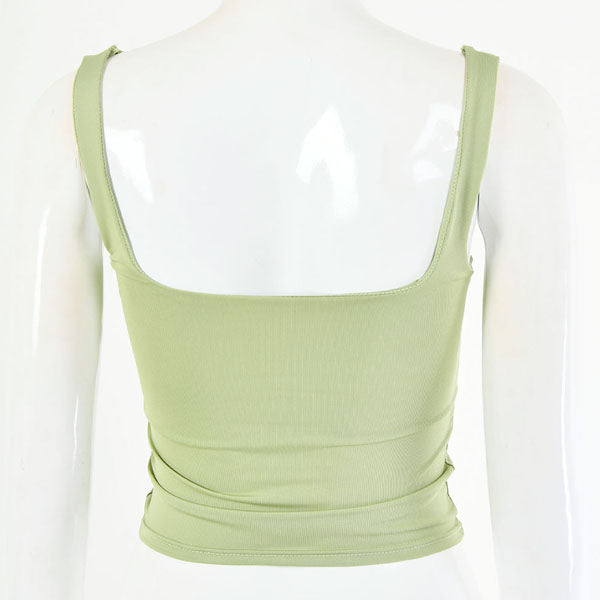 Alisha Ruched Front Crop Top