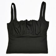 Alisha Ruched Front Crop Top