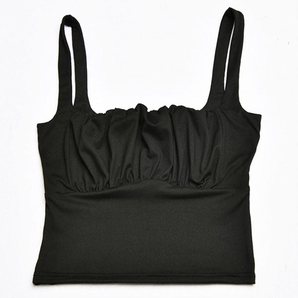 Alisha Ruched Front Crop Top