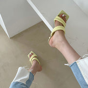 Reiko Double Strap Heel Sandals