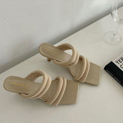 Reiko Double Strap Heel Sandals