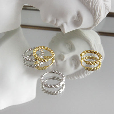 Gabi Twist Hoops Earrings