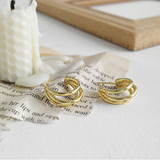 Lissie S925 Silver Triple Hoop Earrings