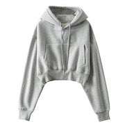 Anabelle Cropped Hoodie Sweater Top