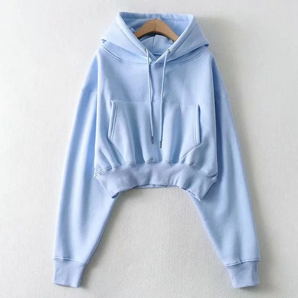 Anabelle Cropped Hoodie Sweater Top