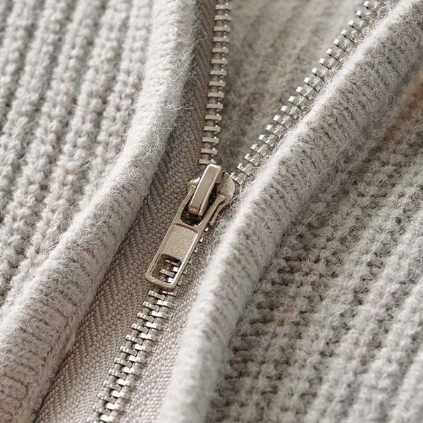 Belinda Ribbed Style Hoodie Sweater