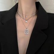 Leyla S925 Silver Layered Necklace