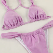 Krystal Triangle Cups Tie Back Bikini