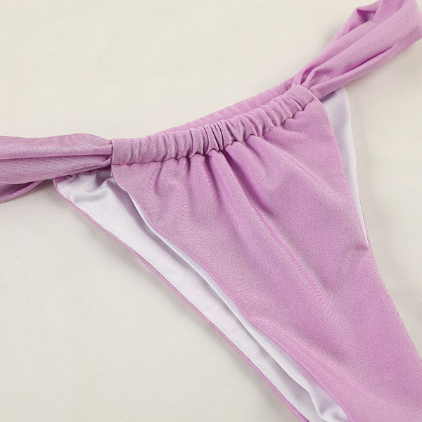 Krystal Triangle Cups Tie Back Bikini