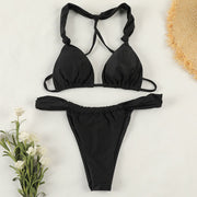 Krystal Triangle Cups Tie Back Bikini