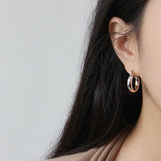 Kylie S925Silver Hoop Earrings