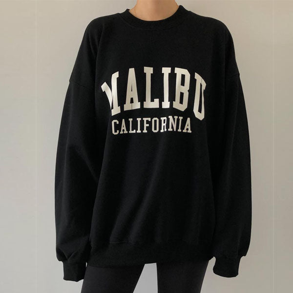 Daphne Malibu California Oversize Pullover SweatShirt