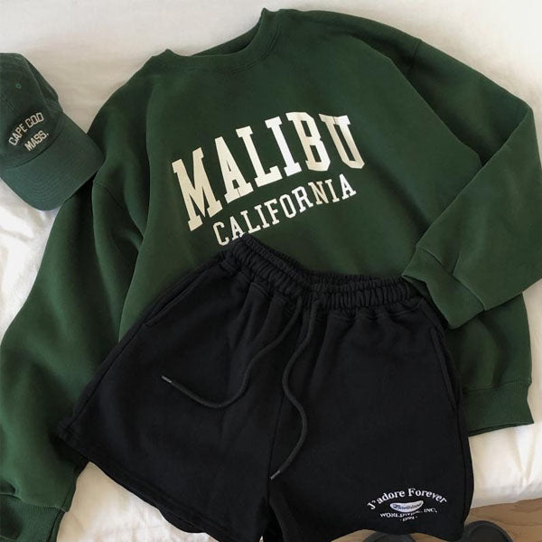 Daphne Malibu California Oversize Pullover SweatShirt