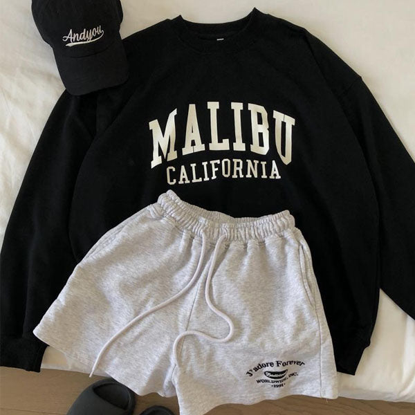 Daphne Malibu California Oversize Pullover SweatShirt