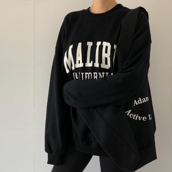 Daphne Malibu California Oversize Pullover SweatShirt