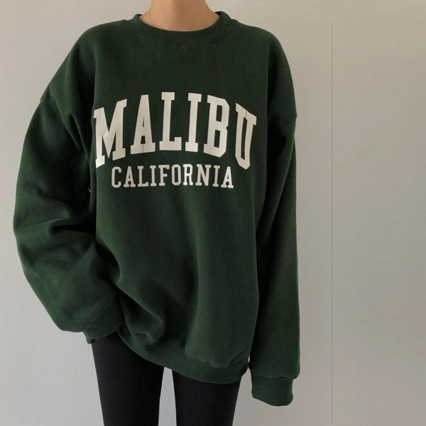 Daphne Malibu California Oversize Pullover SweatShirt
