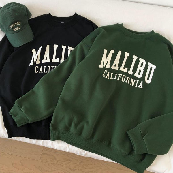 Daphne Malibu California Oversize Pullover SweatShirt