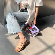Julia Multi Strap Open Toe Slide Sandals