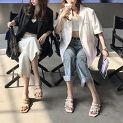 Julia Multi Strap Open Toe Slide Sandals