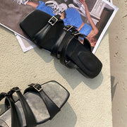 Julia Multi Strap Open Toe Slide Sandals