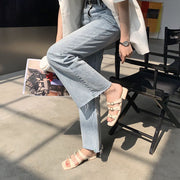 Julia Multi Strap Open Toe Slide Sandals