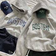 Emilia Boston Oversize Grey Sweater Hoodie
