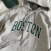 Emilia Boston Oversize Grey Sweater Hoodie