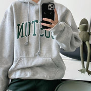 Emilia Boston Oversize Grey Sweater Hoodie