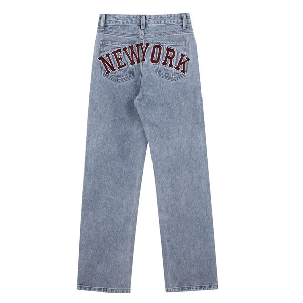 Emilia "NEW YORK" High Rise Straight Denim Jeans