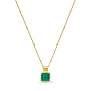 Mika Malachite Pendant Necklace